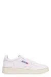 Autry Medalist Low-top Bicolor Leather Sneakers In White