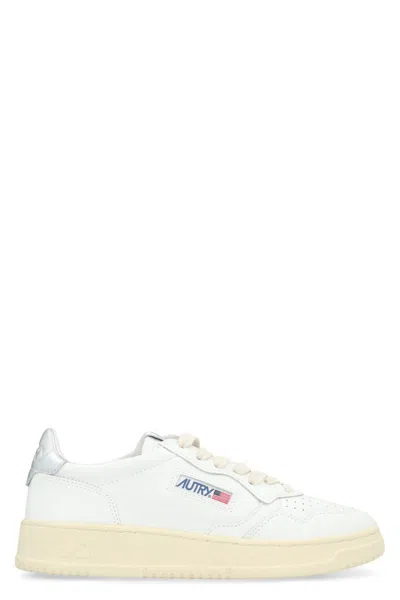 Autry Medalist Leather Low-top Sneakers In White