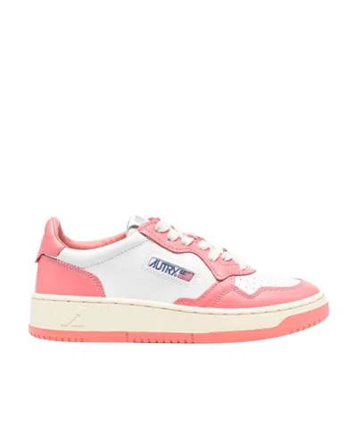 Autry Medalist Leather Low-top Trainers In Multicolor