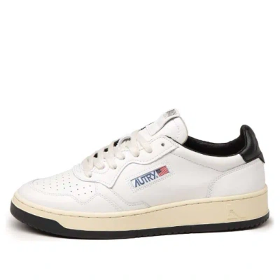 Autry Medalist Leather Low 'white Black'