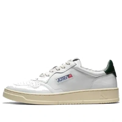 Autry Medalist Leather Low 'white Dark Green'