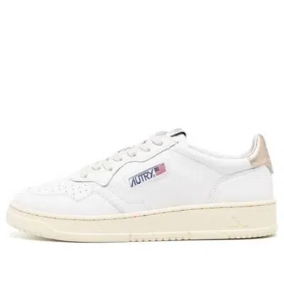 Autry Medalist Leather Low 'white Gold'