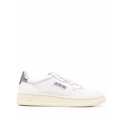 Autry Medalist Leather Low-top Sneakers In White