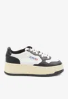 Autry Women Blackwhite Logo Sneakers In Black