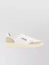Autry Medalist Leather Rubber Sole Sneakers In Brown