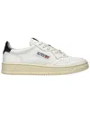 Autry Medalist Low Sneaker With Contrast Heel Tab In White
