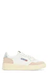 Autry 'medalist' White Low Top Sneakers With Logo Patch On Tongue And Side