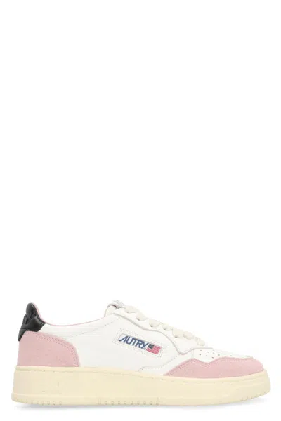 Autry Medalist Leather Sneakers In Multi