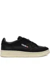 Autry Low-top Nappa Leather Sneakers With Rounded Toe In Black