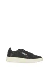 Autry Super Soft Black Nappa Medalist Low Sneakers In Black
