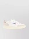 Autry Low Top Sneakers In Calf Leather And Suede In White