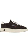 Autry Medalist Low Sneakers In Mocha Suede And Off White In Multi