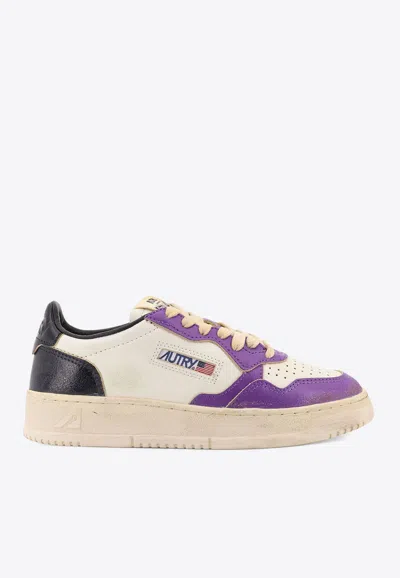 Autry Medalist Leather Sneakers In Multi