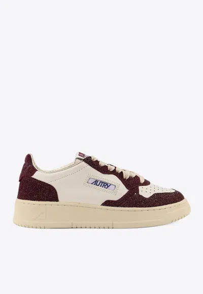 Autry Medalist Leather Sneakers In Multi