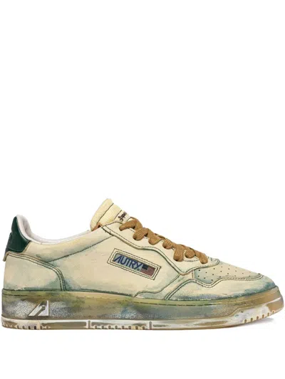 Autry Medalist Leather Sneakers In Multi