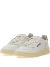 Autry Medalist Leather Sneakers In Neutral