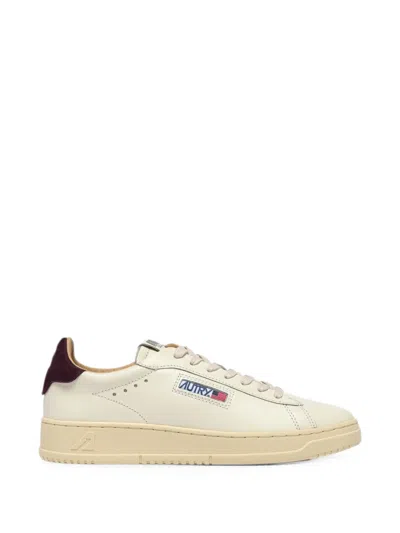 Autry Medalist Leather Sneakers In White