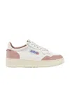 Autry Medalist Leather Sneakers In Nude