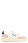 Autry Medalist Leather Sneakers In Pink