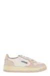 Autry Medalist Leather Sneakers In Pink
