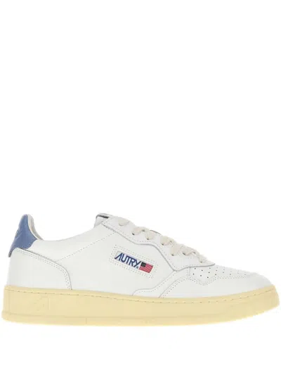 Autry Medalist Leather Sneakers In White
