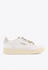 Autry Medalist Leather Sneakers In White