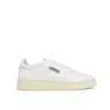 Autry Smooth Leather Low-top Sneakers With Perforated Detailing In White