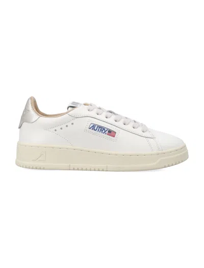 Autry Medalist Leather Sneakers In White
