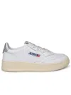 Autry Medalist Leather Sneakers In White