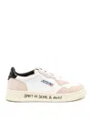 Autry 'medalist Low' White Low Top Sneakers With Side Logo Detail In White