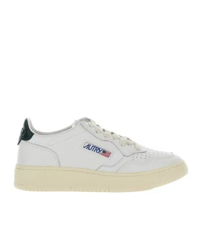 Autry Medalist Leather Low-top Sneakers In White