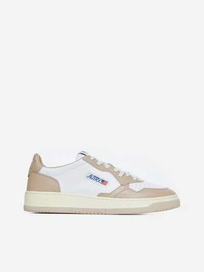 Autry Medalist Leather Sneakers In Green