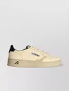 Autry 'medalist' Leather Sneakers With Contrast Heel Tab
