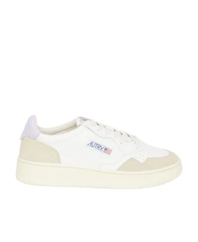 Autry Medalist Logo Patch Sneakers In Nude