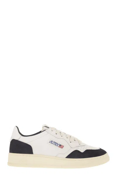 AUTRY AUTRY MEDALIST LOW - LEATHER AND SUEDE SNEAKERS