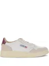 Autry Medalist Low - Leather And Suede Sneakers In Multi