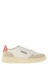 Autry Medalist Low - Leather And Suede Sneakers In White