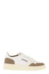Autry Medalist Low - Leather And Suede Sneakers In White