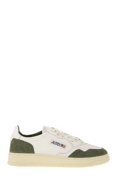 AUTRY AUTRY MEDALIST LOW - SNEAKERS IN GOATSKIN AND SUEDE