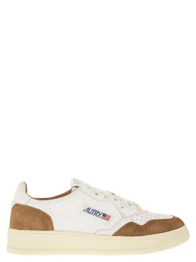 AUTRY MEDALIST LOW - SNEAKERS IN GOATSKIN AND SUEDE