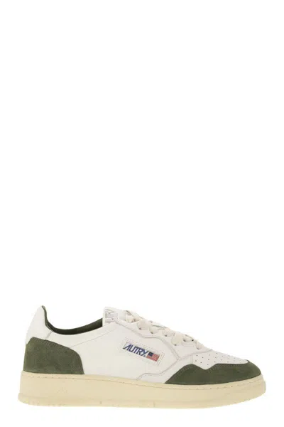 AUTRY AUTRY MEDALIST LOW - SNEAKERS IN GOATSKIN AND SUEDE