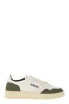Autry Medalist Low Sneakers In Goatskin And Suede In Multicolor