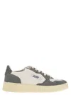 Autry Medalist Leather Suede Sneakers In Gray