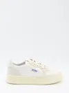 Autry Medalist Sneakers In Leather With Suede Inserts In White