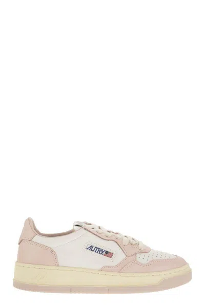 Autry Medalist Low - Two-tone Leather Sneakers