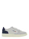 Autry Low-top Sneakers With Suede And Leather Accents In Blu