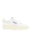 Autry Smooth Leather Low-top Sneakers With Perforated Detailing In White