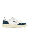 Autry Medalist Sneakers In White And Blue Leather In Multi