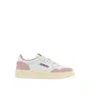 Autry Medalist Sneakers In White/powder Leather And Suede