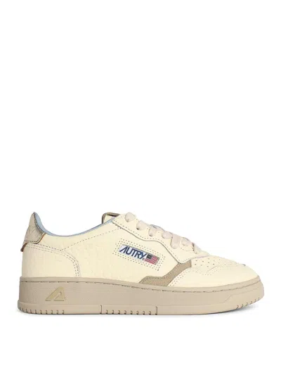 Autry Medalist Low Ivory White Leather Sneakers